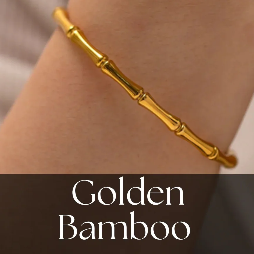 Bamboo Style Bangle Bracelet