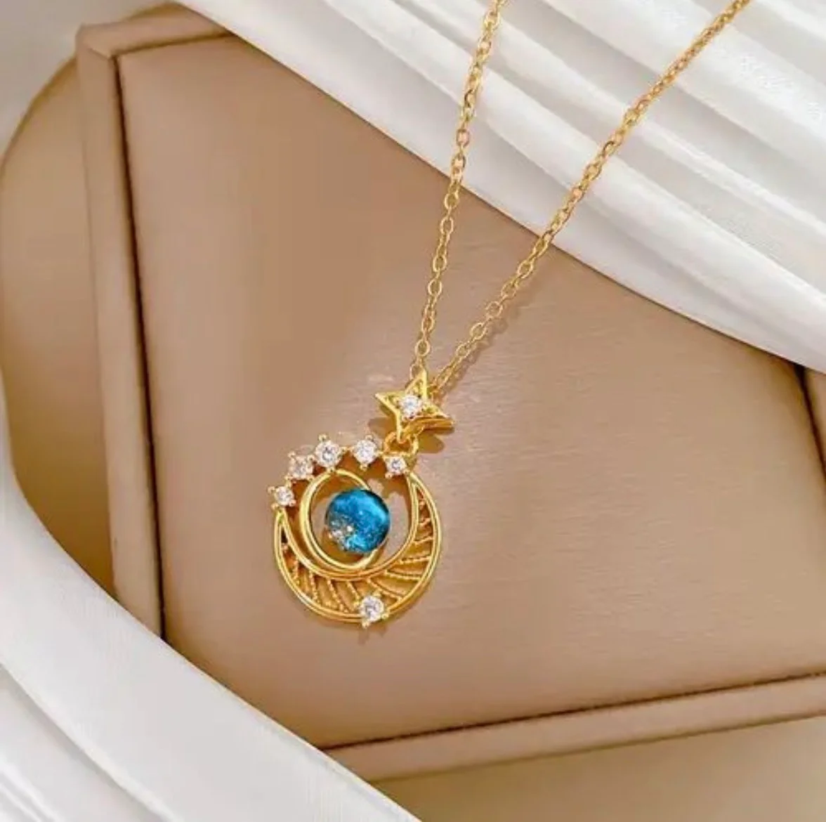 Stunning Star & Crescent Anti-Tarnish Necklace