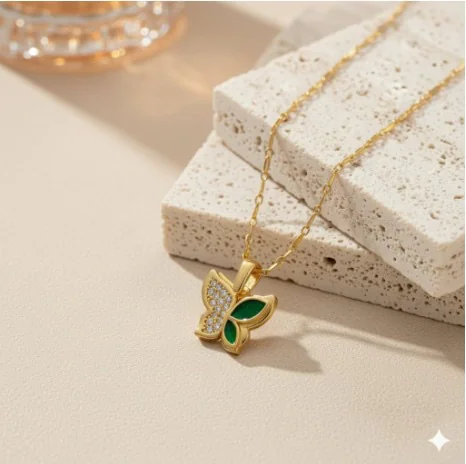 Golden Butterfly Necklace